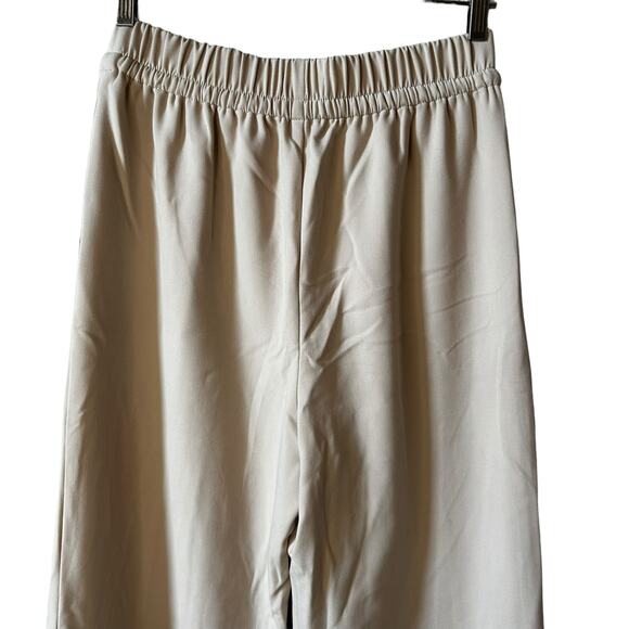 Treasure & Bond Nordstrom New Women's Pull On Wide Leg Pants Cream Small Neutral - Picture 5 of 8